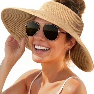 Wide Brim Tan Sun Hat